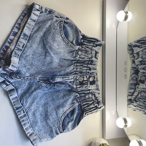 Pacsun High wasted Paper Bag shorts